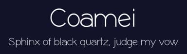 Coamei by Jef Triforce — Sans Serif Font — thumbnail 2