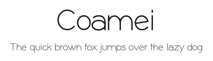 Coamei by Jef Triforce — Sans Serif Font