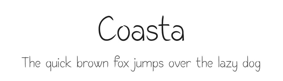 Coasta by fontalist — Script Handwritten Font — preview 1