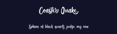 Coaster Quake by Typhoon Type - Suthi Srisopha — Script Handwritten Font — thumbnail 2