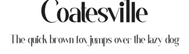 Coatesville by Noah Type — Sans Serif Font — thumbnail 1