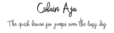 Cobain Aja by Dwi Krisdiantoro — Script Handwritten Font — thumbnail 1