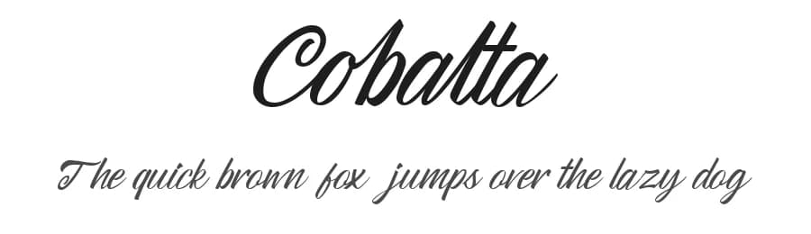 Cobalta by Maulana Creative — Script Handwritten Font