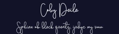 Coby Daila by Jadatype — Script Handwritten Font — thumbnail 2