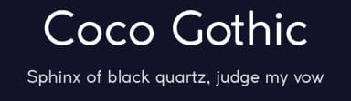 Coco Gothic by Zetafonts — Sans Serif Font — thumbnail 2