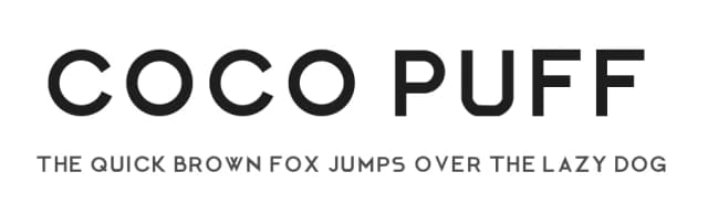 Coco Puff by Viktor Hammarberg — Sans Serif Font