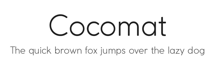 Cocomat by Zetafonts — Sans Serif Font