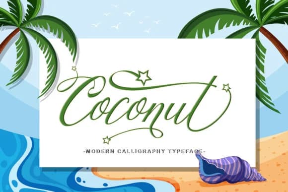 Coconut Script Font by leparte studio — Script Handwritten Font