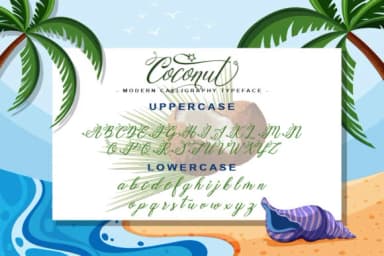 Coconut Script Font by leparte studio — Script Handwritten Font — thumbnail 7