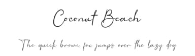 Coconut Beach by twinletter — Script Handwritten Font — thumbnail 1