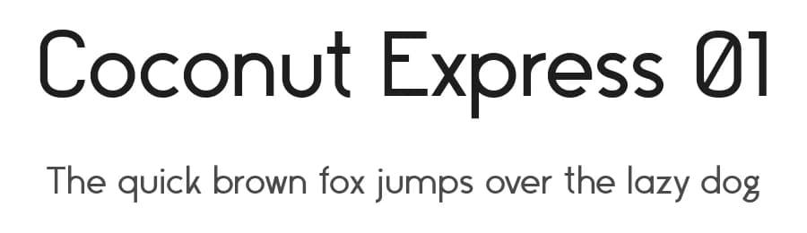 Coconut Express 01 by Josef Faustbeck — Sans Serif Font