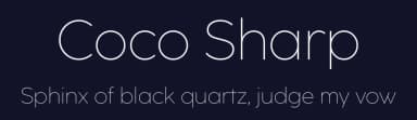 Coco Sharp by Zetafonts — Sans Serif Font — thumbnail 2