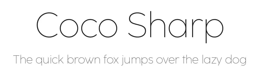 Coco Sharp by Zetafonts — Sans Serif Font