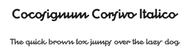 Cocosignum Corsivo Italico by Zetafonts — Script Handwritten Font