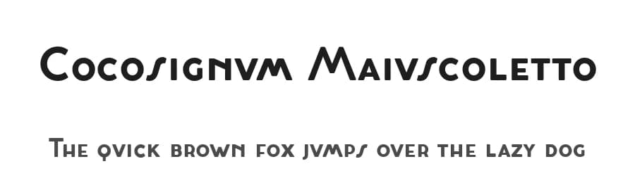 Cocosignum Maiuscoletto by Zetafonts — Sans Serif Font