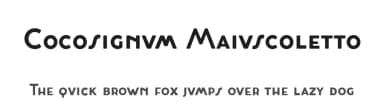 Cocosignum Maiuscoletto by Zetafonts — Sans Serif Font — thumbnail 1