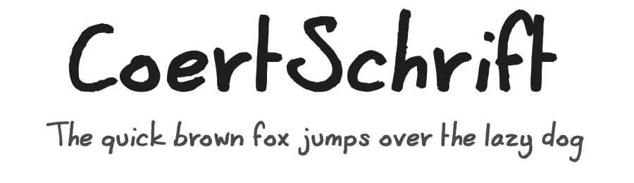 CoertSchrift by Coert Wigbels — Script Handwritten Font