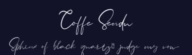Coffe Sendu by Andang Prasetyo — Script Handwritten Font — thumbnail 2
