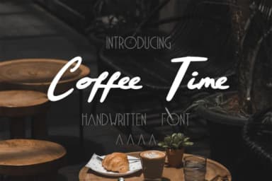 Coffee Time Font by pandastock — Script Handwritten Font — thumbnail 1