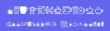 Coffee Icons by Woodcutter — Dingbats Font — thumbnail 3