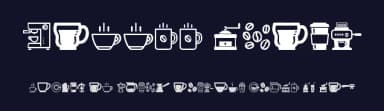 Coffee Icons by Woodcutter — Dingbats Font — thumbnail 2