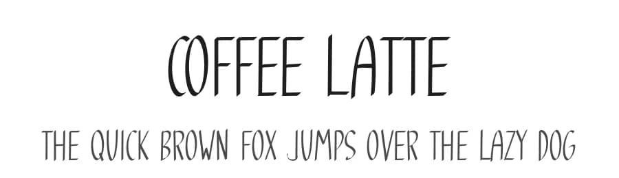 Coffee Latte by Phantom Studio — Script Handwritten Font