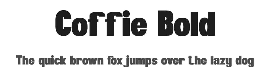Coffie Bold by Studio Hello Good — Sans Serif Font
