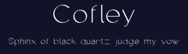 Cofley by Sigit Nur Wicaksono — Sans Serif Font — thumbnail 2