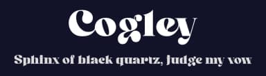 Cogley by HansCo — Serif Font — thumbnail 2
