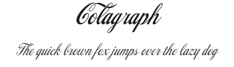 Colagraph by LyonsType — Script Handwritten Font