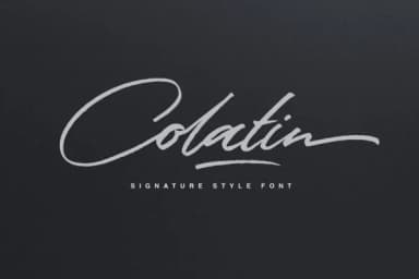 Colatin Script Font by getstudio — Script Handwritten Font — thumbnail 1