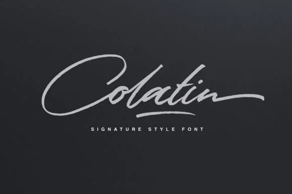 Colatin Script Font by getstudio — Script Handwritten Font