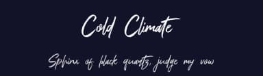 Cold Climate by Khurasan — Script Handwritten Font — thumbnail 2