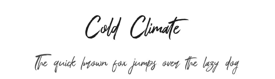 Cold Climate by Khurasan — Script Handwritten Font