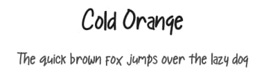 Cold Orange by Miftah Locare — Script Handwritten Font — thumbnail 1