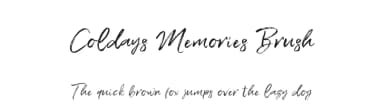 Coldays Memories Brush by Linetotype — Script Handwritten Font — thumbnail 1