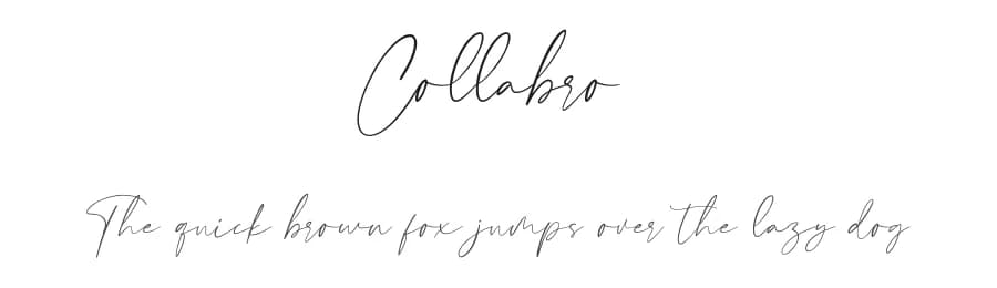Collabro by Maulana Creative — Script Handwritten Font