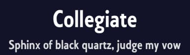 Collegiate by K-Type — Sans Serif Font — thumbnail 2