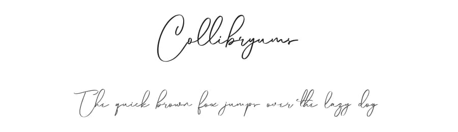 Collibryums by Maulana Creative — Script Handwritten Font