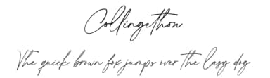 Collingethon by Namara Creative — Script Handwritten Font — thumbnail 1