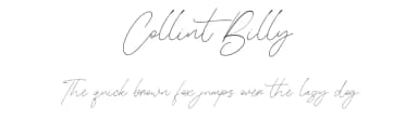 Collint Billy by Maulana Creative — Script Handwritten Font — thumbnail 1