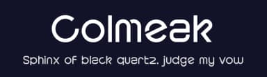 Colmeak by Khurasan — Sans Serif Font — thumbnail 2