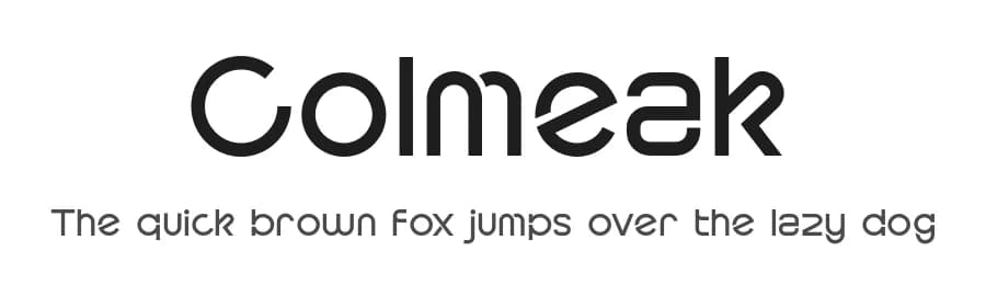 Colmeak by Khurasan — Sans Serif Font