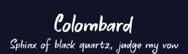 Colombard by D K — Script Handwritten Font — thumbnail 2