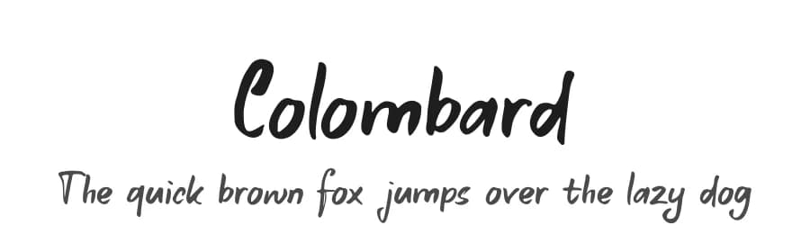 Colombard by D K — Script Handwritten Font