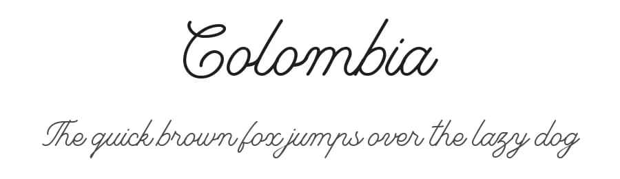 Colombia by Makaryo Collective — Script Handwritten Font