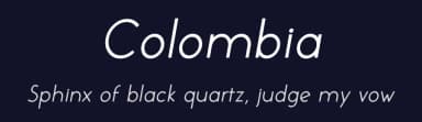 Colombia by Sandylukee — Sans Serif Font — thumbnail 2