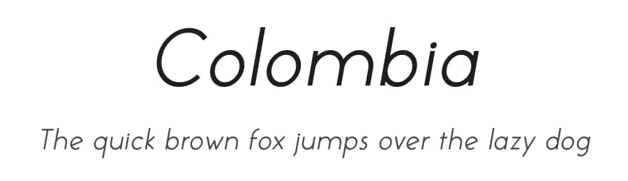 Colombia by Sandylukee — Sans Serif Font