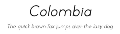 Colombia by Sandylukee — Sans Serif Font — thumbnail 1