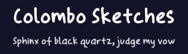 Colombo Sketches by hati — Script Handwritten Font — thumbnail 2